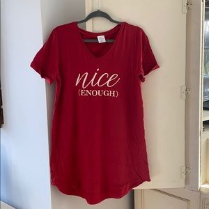 Super soft holiday sleep shirt